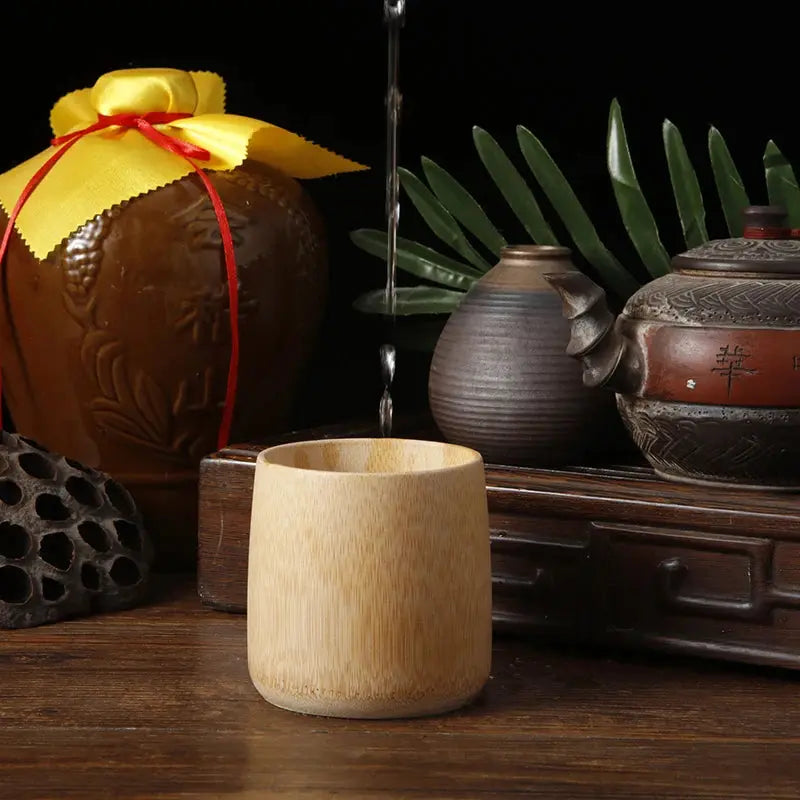  Coupe bambou éco-responsable artisanat zen, lavage main séchage ventilé entretien naturel