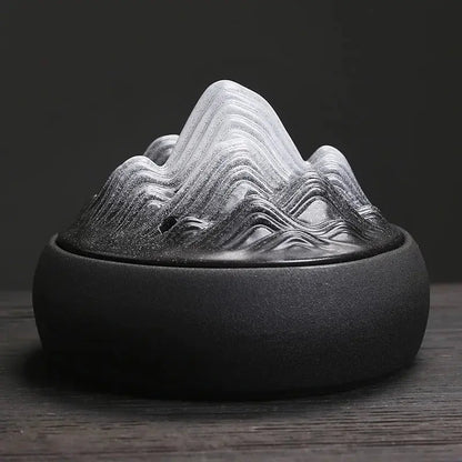 Décoration méditative en forme de montagne pour encens