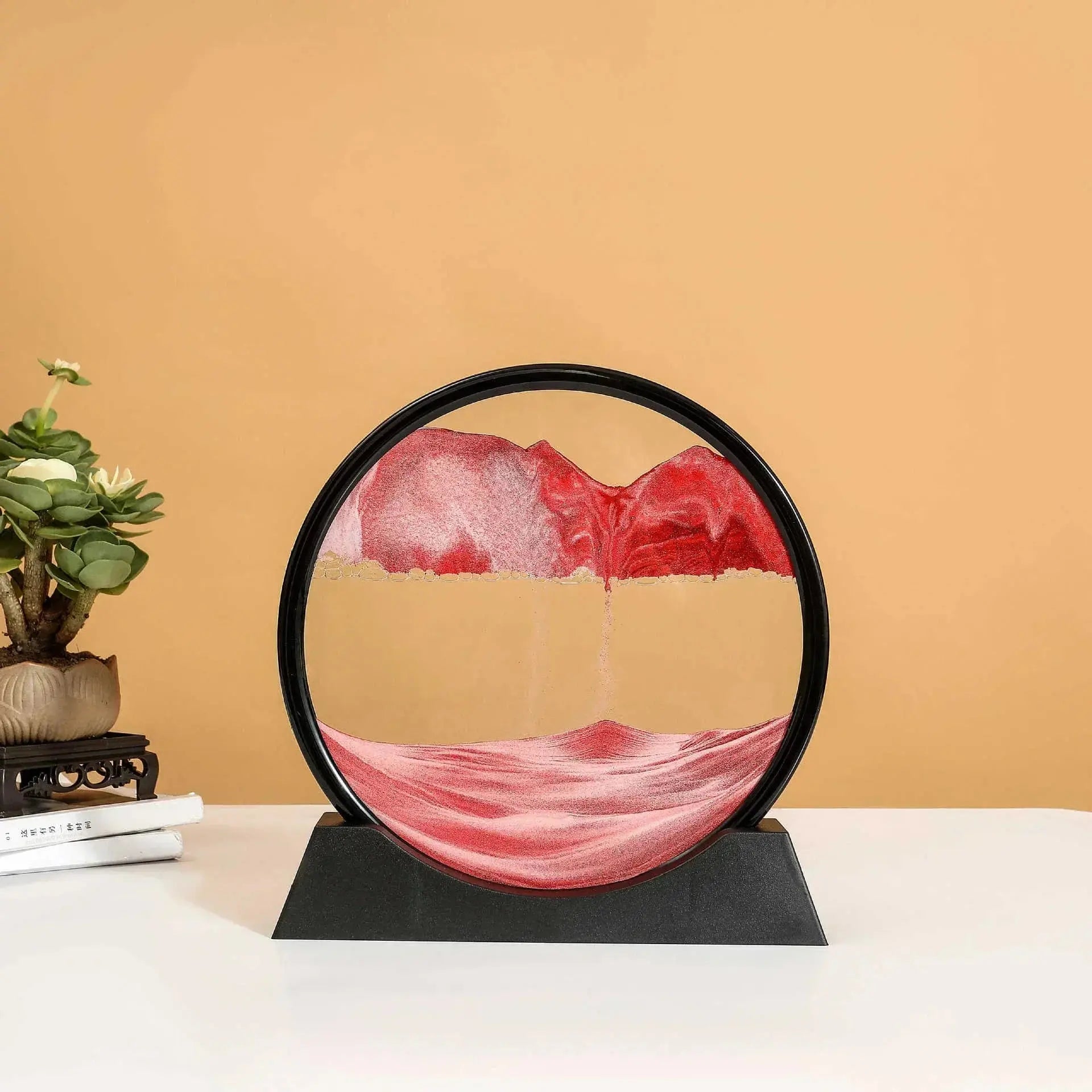 Décoration Feng Shui sable mouvant rond pour bien-être