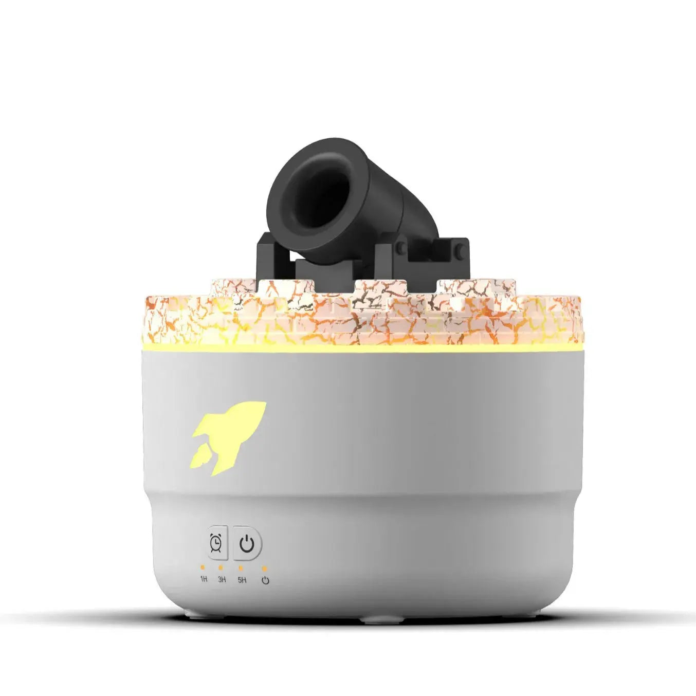 Diffuseur d’aromathérapie en forme de canon avec brume illuminée