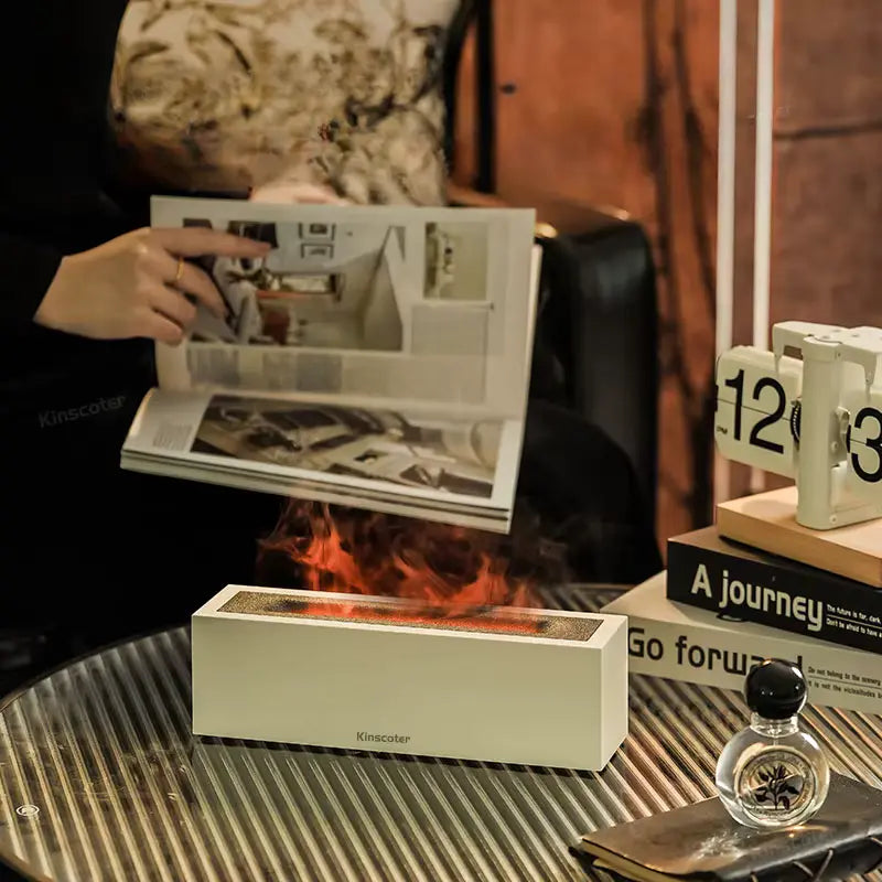 Diffuseur d’huiles essentielles effet flamme pour une ambiance relaxante