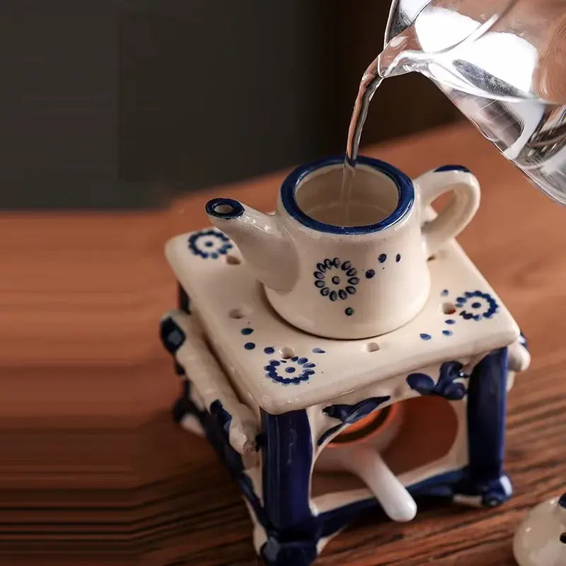 diffuseur céramique vintage théière décoration zen
