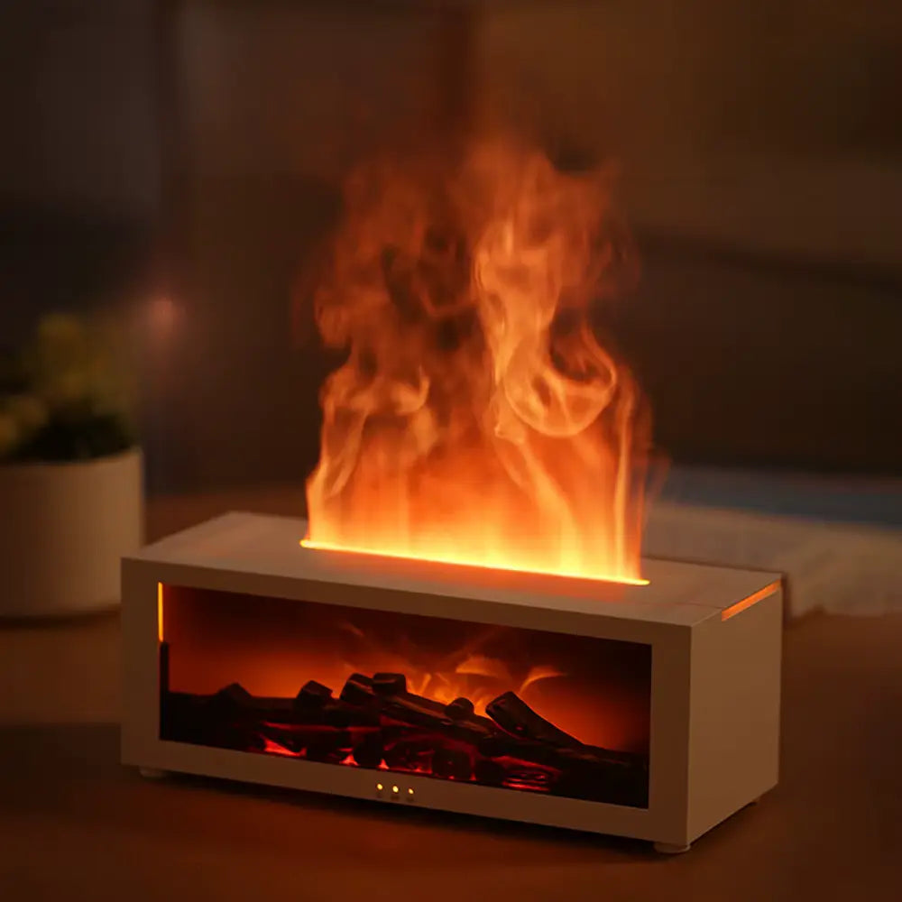 Diffuseur d’huiles essentielles avec effet flamme réaliste