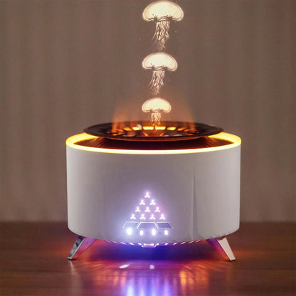 Diffuseur ultrasonique moderne avec brume effet méduse et lumière LED