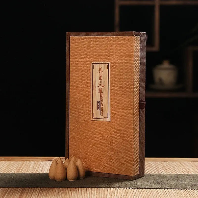 Cônes encens premium tradition asiatique, santal et bois d'agar purs sans additifs