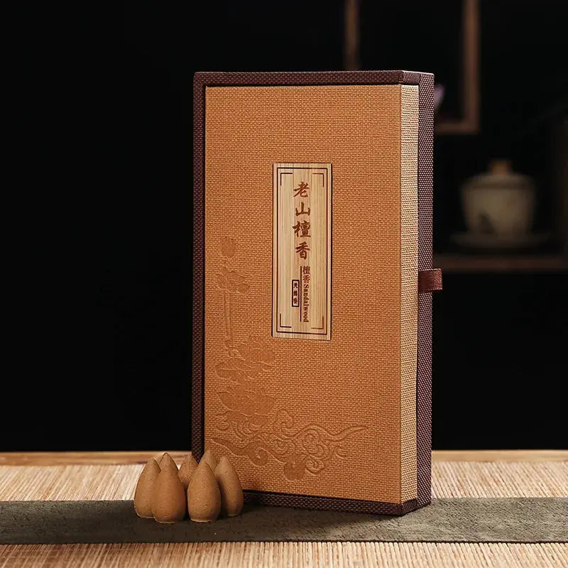 Encens cônes santal rituel purification, 32 pièces boîte papier traditionnelle chinoise