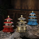 Encensoir Pagode Laiton Antique – Poudre & Résine Zen