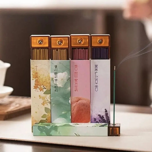 Encens de poche au santal avec écrin bois intégré, bâtonnets 10cm nomades