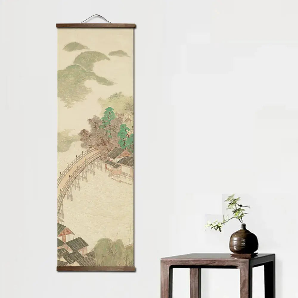 Estampe japonaise revisitée en décoration moderne