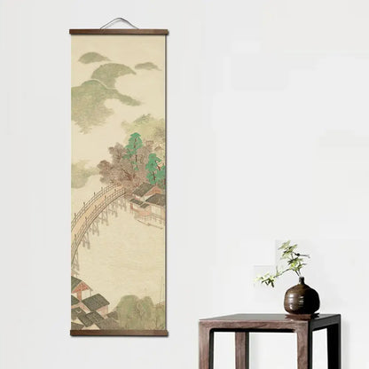Estampe japonaise revisitée en décoration moderne