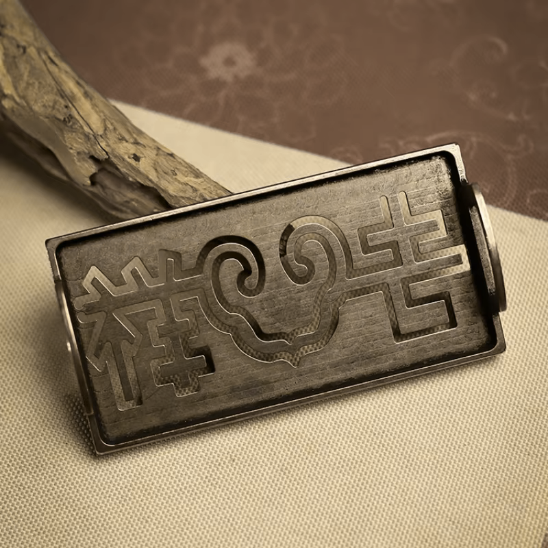 Accessoire de fabrication artisanale d'encens en bronze