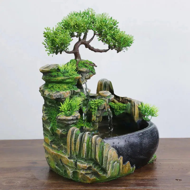 Fontaine décorative Feng Shui en résine paysagère