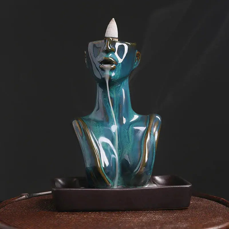 Fontaine encens buste femme design contemporain