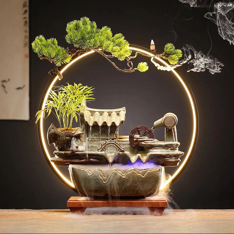 encens à reflux avec lumière douce