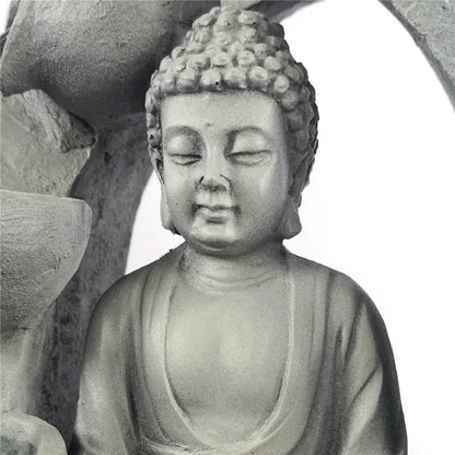 Fontaine décorative zen Bouddha en résine