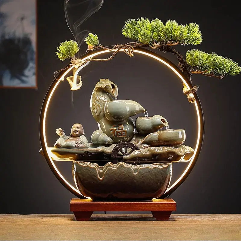 décor Feng Shui avec éléments symboliques