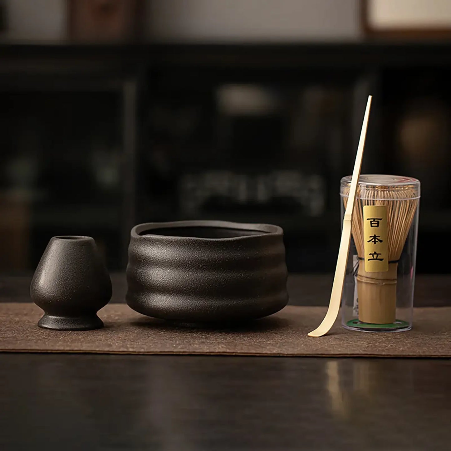 Fouet traditionnel chasen en bambou pour thé matcha