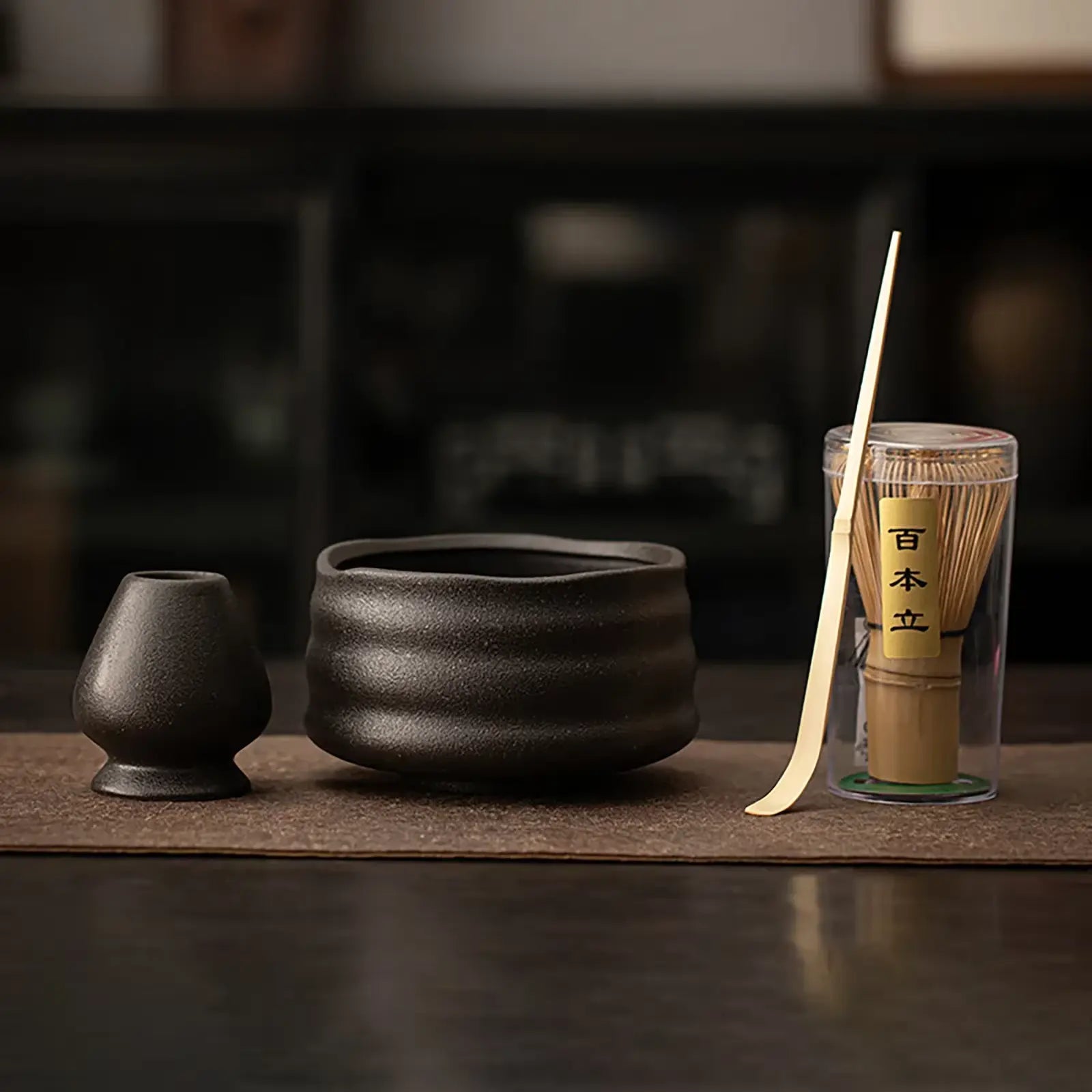 Fouet traditionnel chasen en bambou pour thé matcha