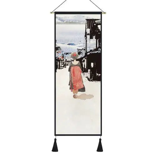 Kakemono japonais en toile tissu avec impression waterproof