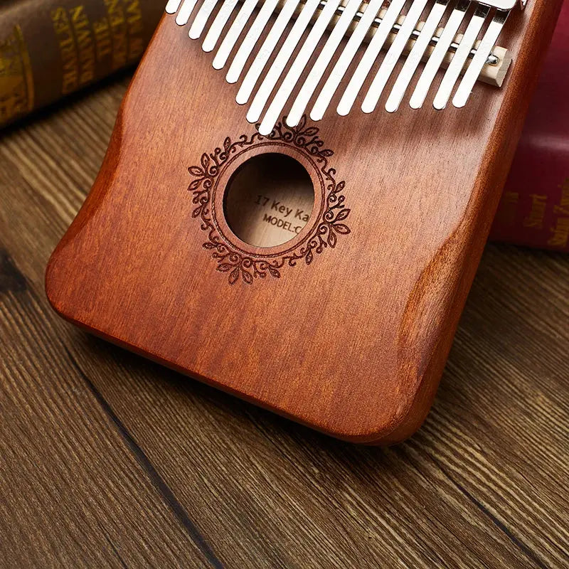 Kalimba en bois de mahogany sons cristallins