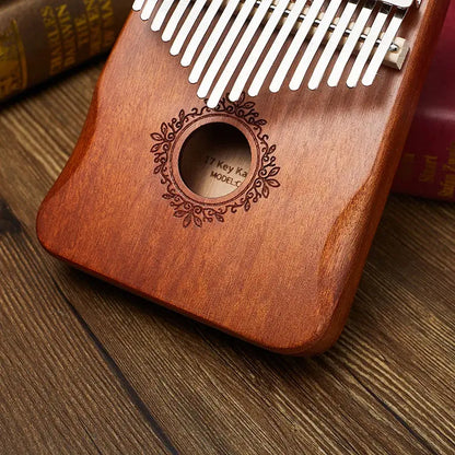 Kalimba en bois de mahogany sons cristallins