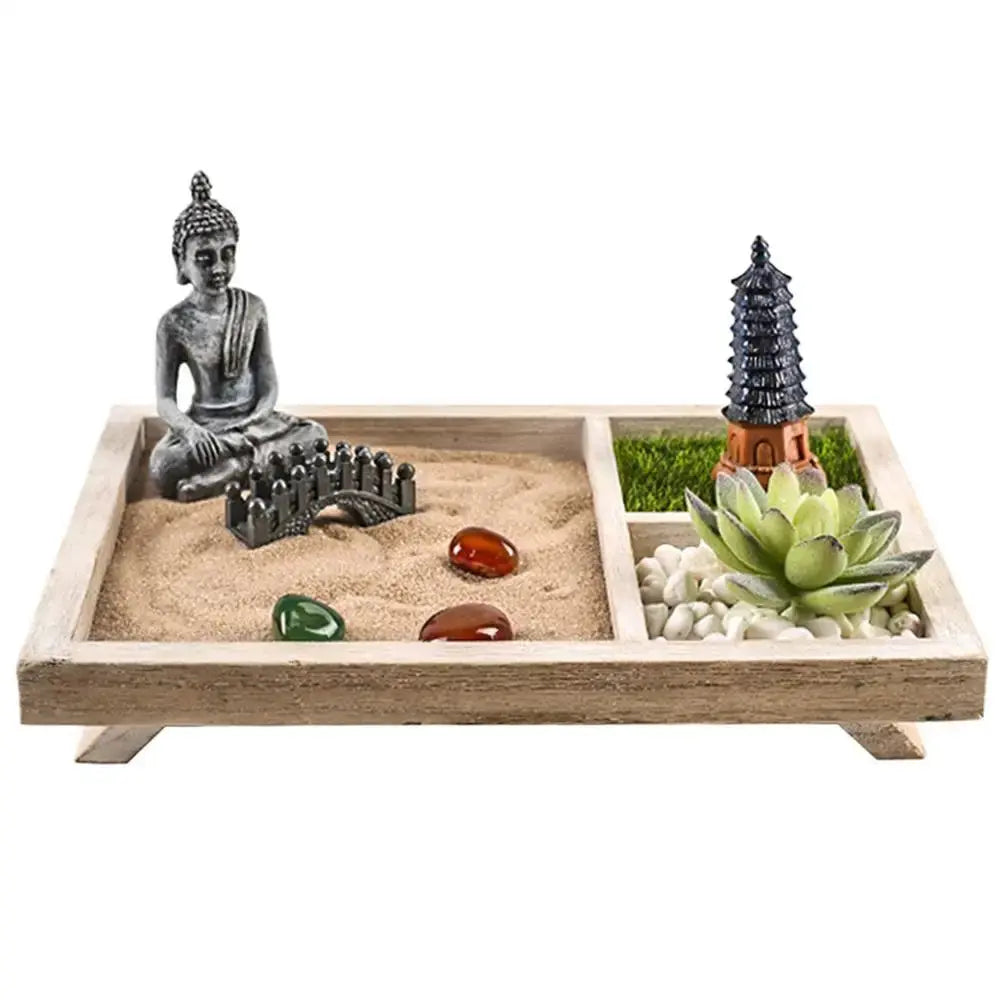 Kit jardin zen feng shui apaisant pour bureau et maison