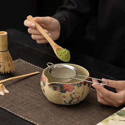 Kit cérémonie du thé matcha bol et accessoires bambou