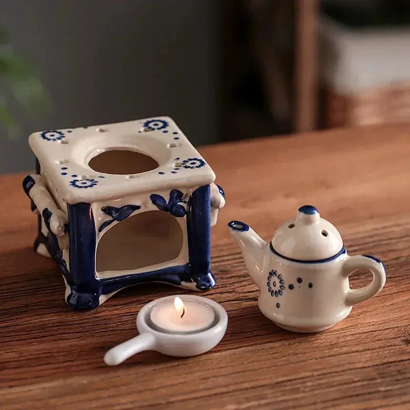 lampe diffuseur d’huiles essentielles en céramique
