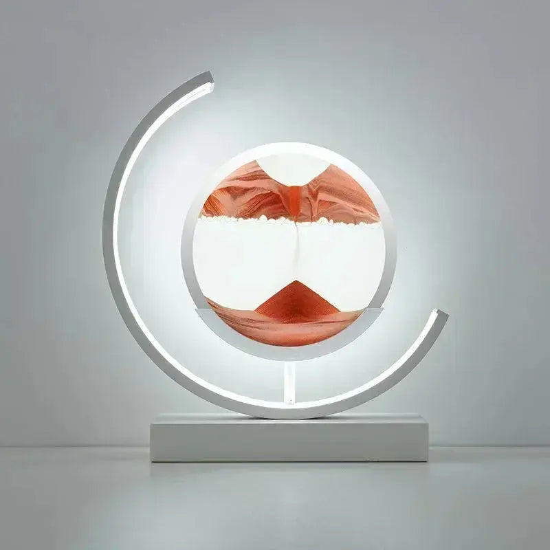 Lampe LED sable mouvant pour décoration intérieure Feng Shui