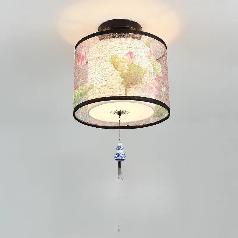 Lampe de plafond LED au style japonais et zen