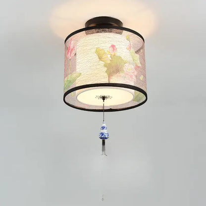 Lampe de plafond LED au style japonais et zen