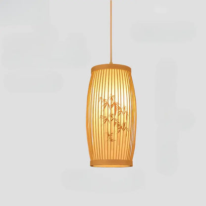 Lanterne japonaise en bambou pour décoration intérieure zen
