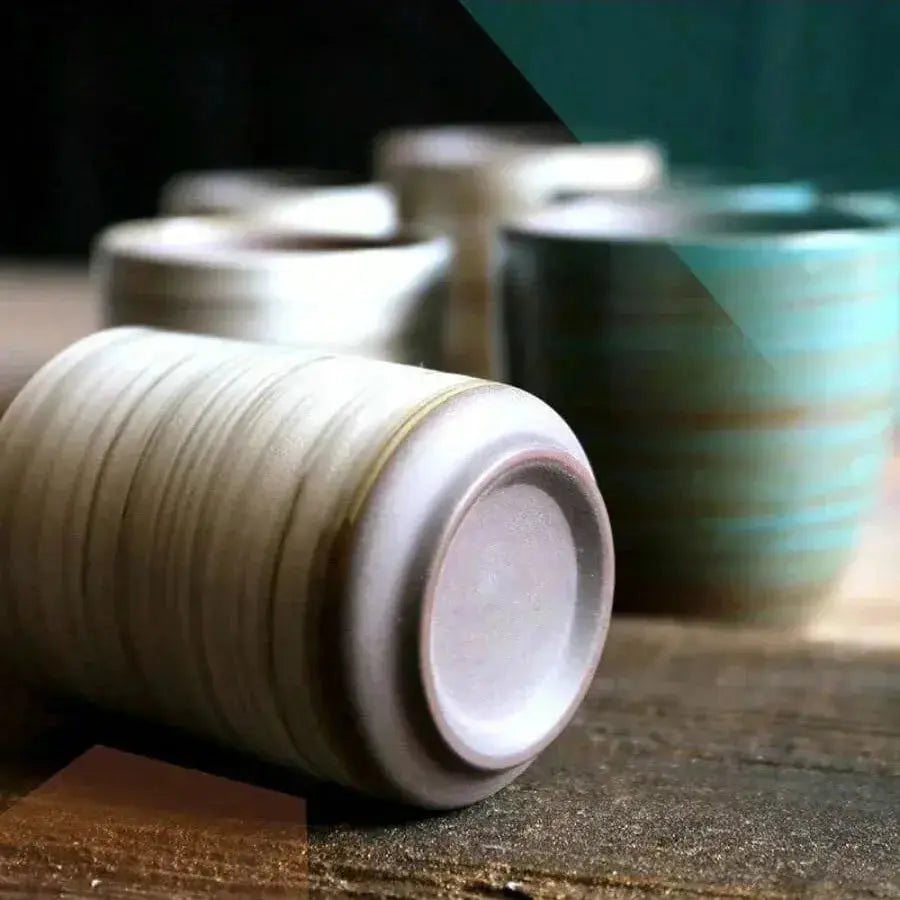 Mug céramique craquelé wabi-sabi vintage, émaillage artisanal chaque pièce unique naturelle