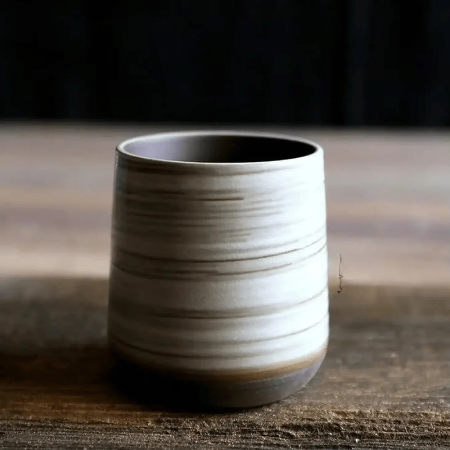 Mug grès artisanal craquelé chaleur thé, émaillage unique conservation thermique longue durée