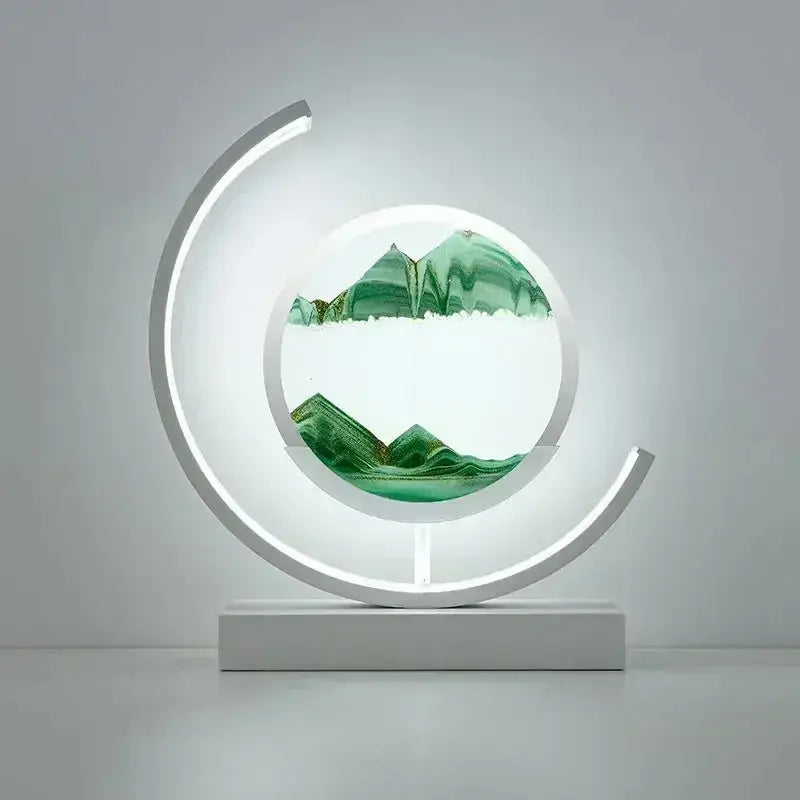 Objet lumineux Feng Shui sable mouvant ambiance zen