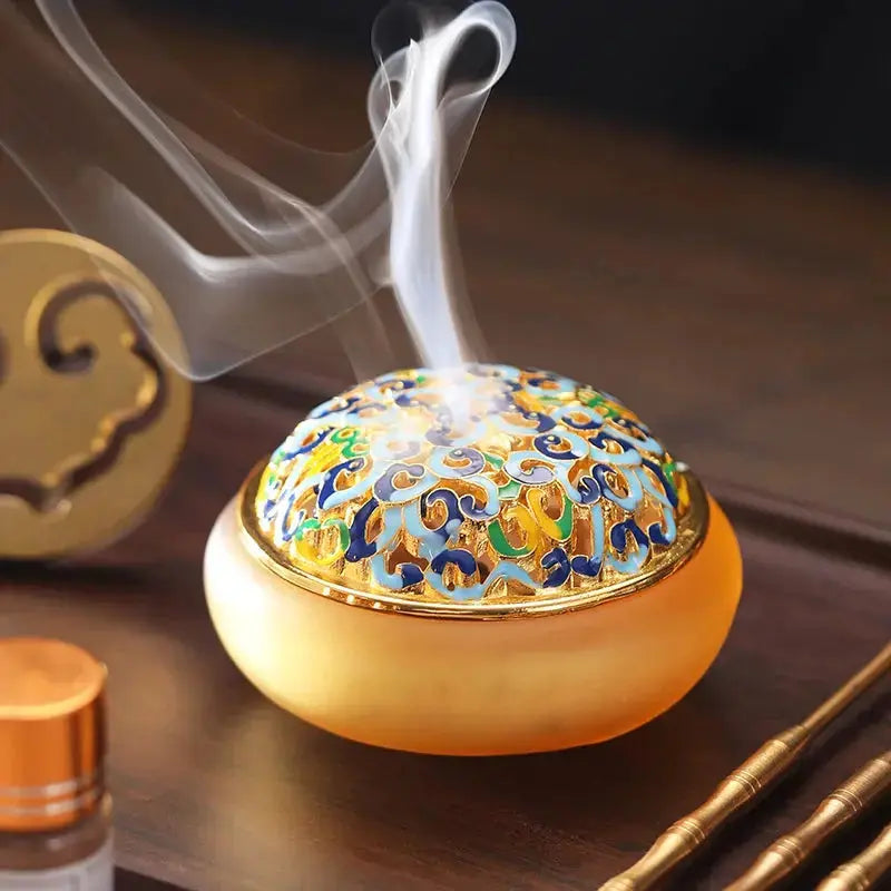 Outils sceau encens cuivre rituel zen, résistants chaleur finition artisanale traditionnelle