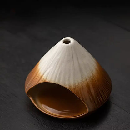 petit foyer en céramique pour ambiance zen et méditation