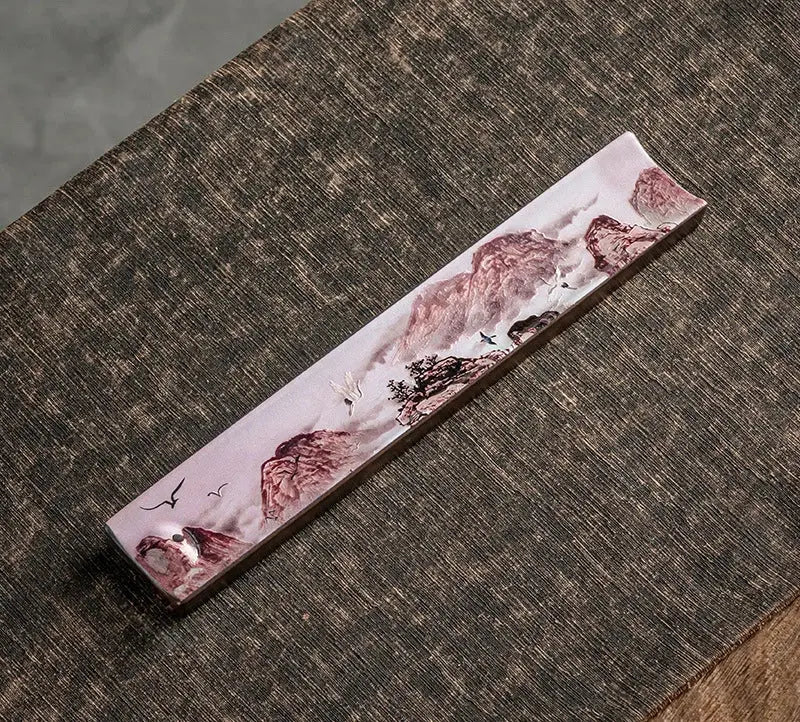 Porte-encens plat décoratif pour maison zen