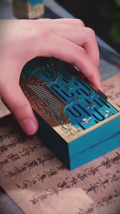 Coffret d'Encens d'Exception – 11 Outils en Cuivre Bleu Brûlé