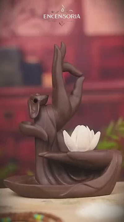 Porte-Encens Cascade – Lotus Argile Violette