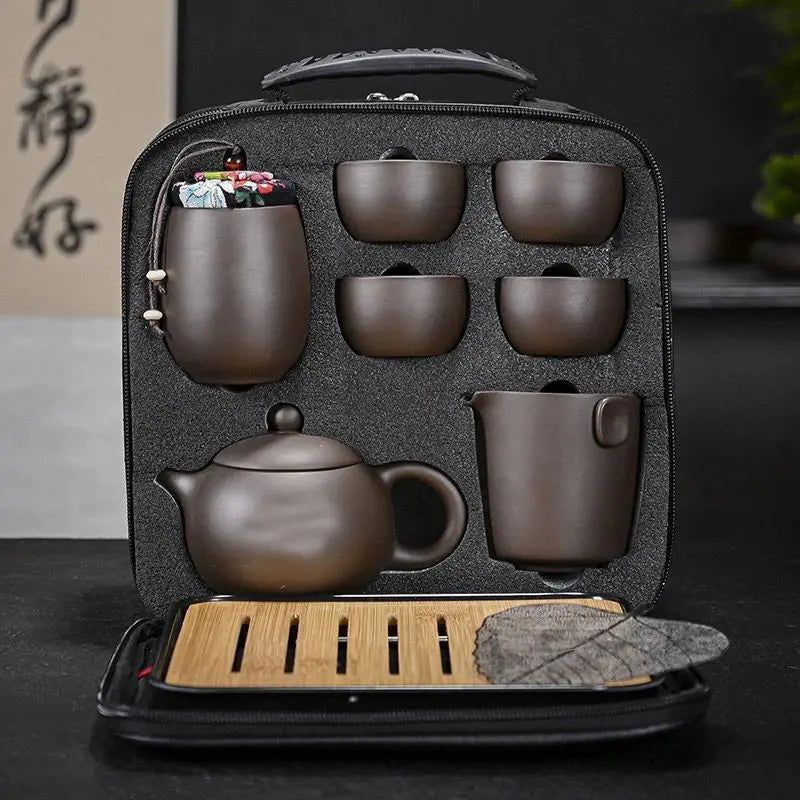 Set de voyage pour cérémonie du thé chinois