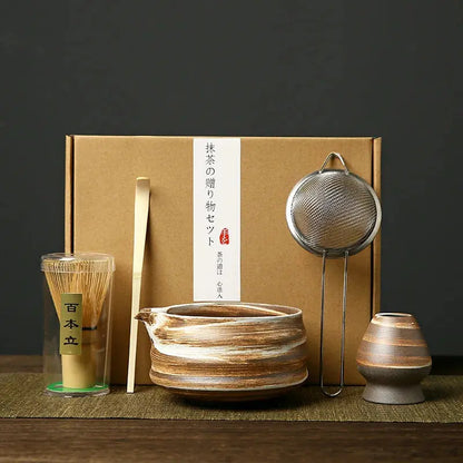 Support chasen authentique japonais pour cérémonie du thé