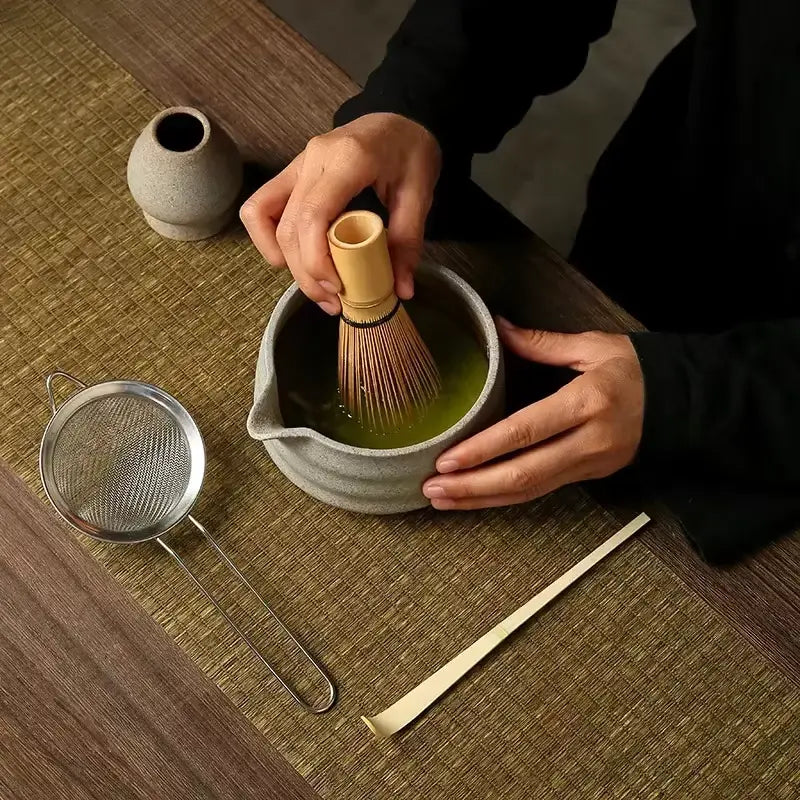 Support fouet matcha accessoire traditionnel japonais