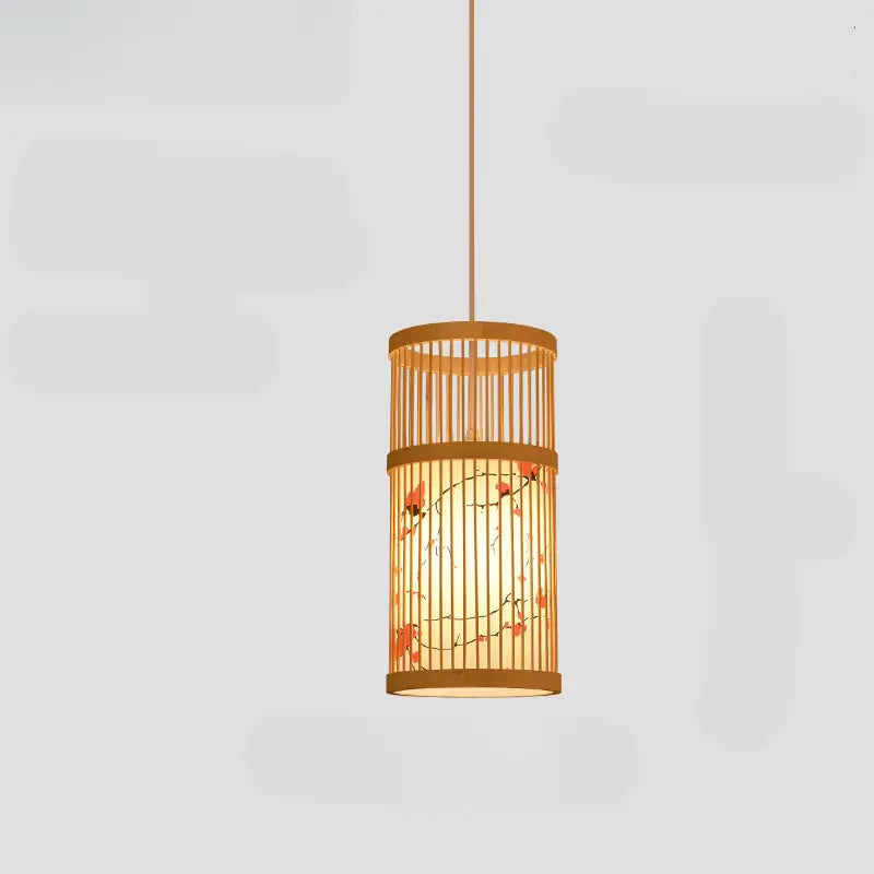 Suspension murale japonaise en bambou design zen