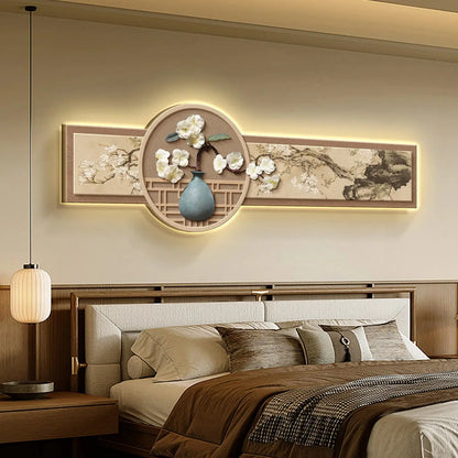 Tableau mural japonais LED décoration zen