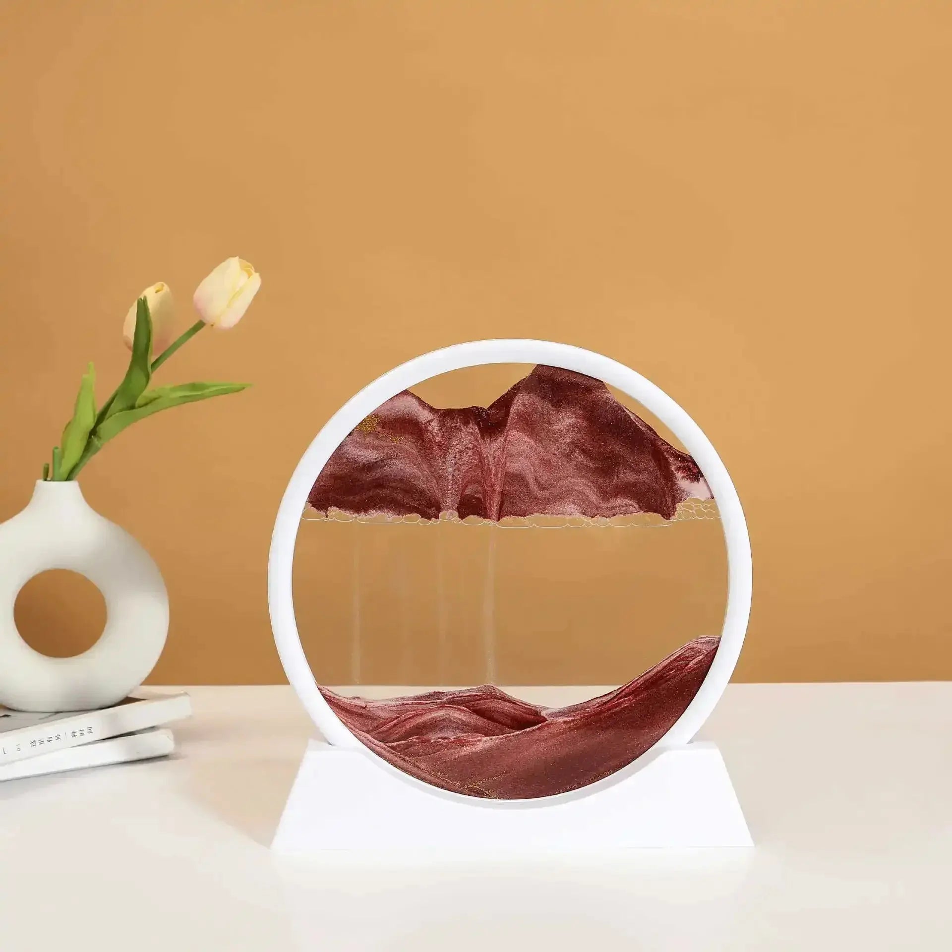 Tableau sable rond Feng Shui équilibre énergétique