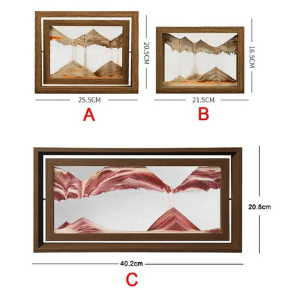 Tableau rotatif sable mouvant style zen Feng Shui