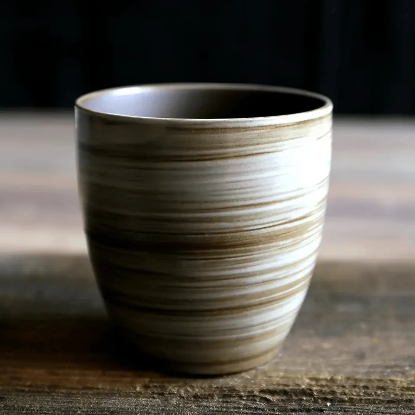 Tasse vintage grès craquelé zen unique, style asiatique artisanal plusieurs coloris disponibles